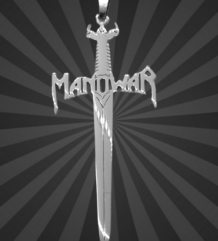 Хеви Метал медальон на Manowar от стомана