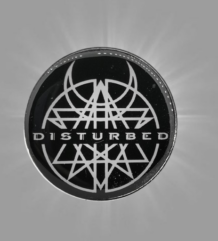 Метална пин значка с логото на Disturbed