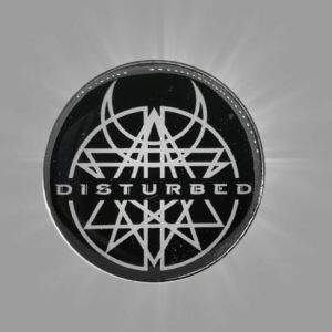 Метална пин значка с логото на Disturbed