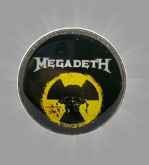 Метална значка тип пин на Megadeth