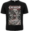 Лицева страна на черна метъл тениска Kreator Killer of Jesus с графичен дизайн и демони
