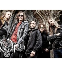 Плакат на Opeth с бандата в цветно