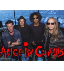 Малък плакат на Alice in Chaince с групата