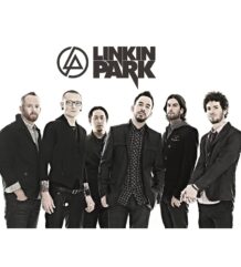 Плакат на Linkin Park снимка на бял фон