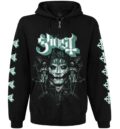 Метъл суичер с цип Ghost Impera черен преден изглед с лого