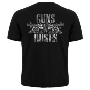 Мъжка тениска с щампа Guns N' Roses и череп със силиндър - Hover Image