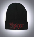 Мъжка зимна шапка Slipknot в черно с червена 3D бродерия