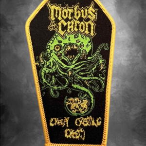 Бродирана метъл нашивка Morbus Chron с форма на ковчег