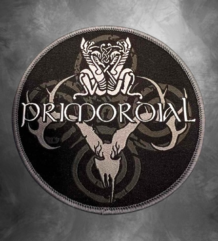 Кръгла бродирана метъл нашивка на Primordial