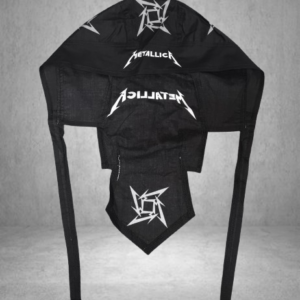 Кърпа шапка за глава Metallica с връзки - Hover Image