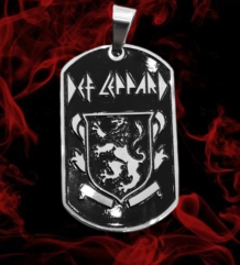 Мъжки медальон на Def Leppard с лъв