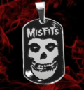 Здрав пънк медальон на Misfits с череп