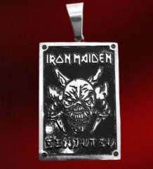 Мъжки медальон на Iron Maiden с череп