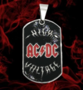 Унисекс медальон тип плочка на AC/DC
