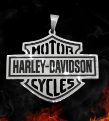 Рокерски медальон с логото на Harley-Davidson