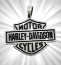 Мъжки медальон на Harley Davidson от стомана