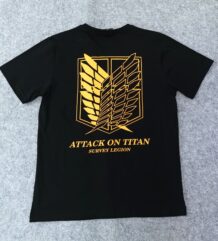 Аниме тениска с перфектна щампа на Attack on Titan