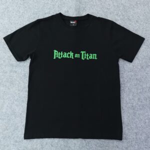 Тениска Attack on Titan с Ерен и Титана Атакуващ - Hover Image