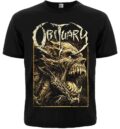 Мъжка метъл тениска Obituary Slowly We Rot с графична щампа на чудовище