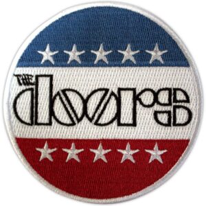 Официално лицензирана кръгла рок нашивка на The Doors със звезди