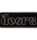Малка черна нашивка на The Doors със сиво бродирано лого