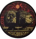 Кръгла оригинална нашивка на Gojira с каменни глави и златисто лого