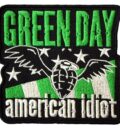 Официална бродирана пънк нашивка Green Day American Idiot Wings