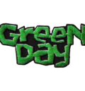 Оригинална черна нашивка Green Day със зелено бродирано лого Kerplunk