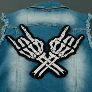 Голяма рокерска нашивка за елек Rock On - Hover Image