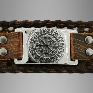 Гривна с компаса на викингите Vegvisir - Hover Image