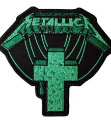Оригинална бродирана метъл нашивка Metallica Master Of Puppets в зелен цвят