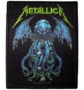 Официално лицензирана черна нашивка на Metallica с Ктулу и зелено лого