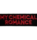 емблема за яке Компактна черна нашивка My Chemical Romance с червено бродирано лого