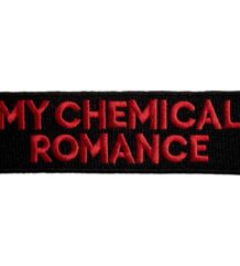 емблема за яке Компактна черна нашивка My Chemical Romance с червено бродирано лого