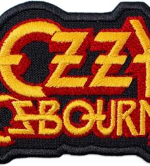 Бродирана метъл нашивка с логото на Ozzy Osbourne в жълто и червено