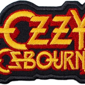 Бродирана метъл нашивка с логото на Ozzy Osbourne в жълто и червено