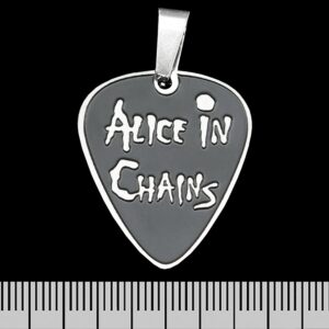 Стоманена гръндж висулка перо Alice in Chains от медицинска стомана