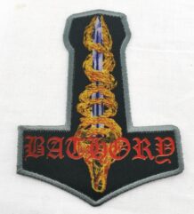 Рок нашивка Bathory Blood on Ice чукът на Тор