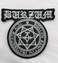 Метъл нашивка Burzum Sigillum везана черно-бяла