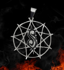 Мъжки медальон на Slipknot с пентаграма