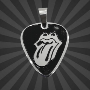 Стоманена рок висулка перо The Rolling Stones от медицинска стомана