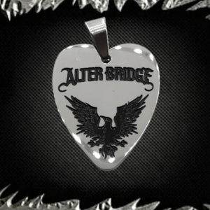 Стоманена рок висулка перо Alter Bridge от медицинска стомана