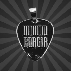 Стоманена метъл висулка перо Dimmu Borgir от медицинска стомана