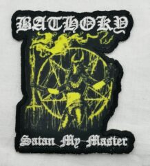 Метъл нашивка Bathory Satan My Master бродирана