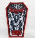 Бродирана метъл нашивка Beherit Werewolf Semen and Blood във форма на ковчег