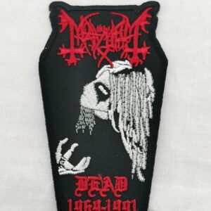 Метъл нашивка Mayhem Dead Tribute форма ковчег
