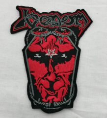 Метъл нашивка Venom Coffin Demon червено и черно