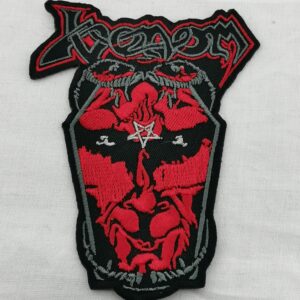 Метъл нашивка Venom Coffin Demon червено и черно