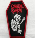 Метъл нашивка Cannibal Corpse Coffin Skeleton форма ковчег