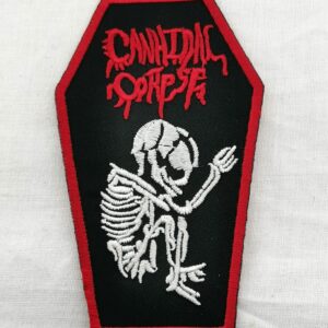 Метъл нашивка Cannibal Corpse Coffin Skeleton форма ковчег